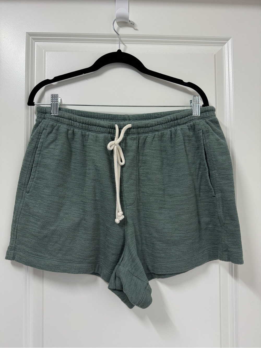 Women's Aerie Drawstring Cotton-Blend Shorts - Sage Green